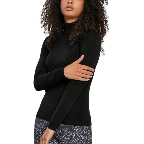 Urban Classics Ladies - Basic Turtleneck Sweater brown