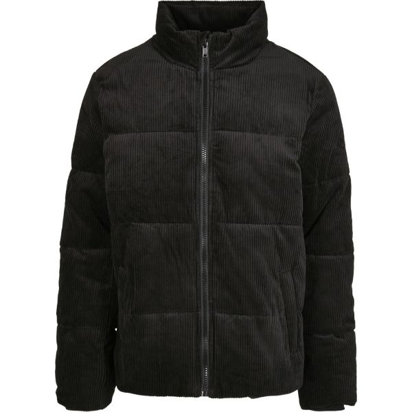 Urban Classics - BOXY PUFFER Corduroy Winter Jacket brown