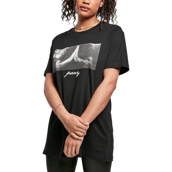 Mister Tee Ladies Shirt - PRAY HANDS charcoal