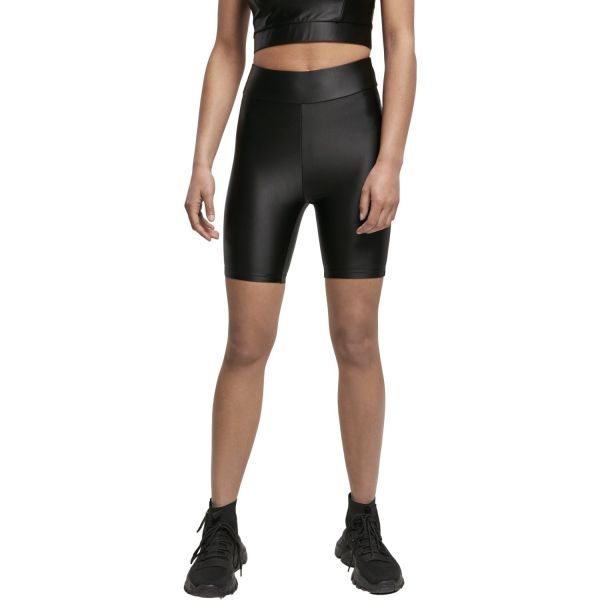 Urban Classics Ladies - Shiny Metallic Cycle Shorts argent