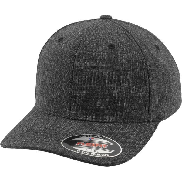 Flexfit FINE MELANGE Stretchable Curved Cap - schwarz