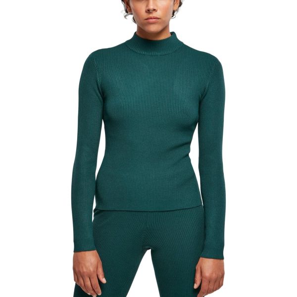 Urban Classics Ladies - Rib Knit Turtelneck Sweater