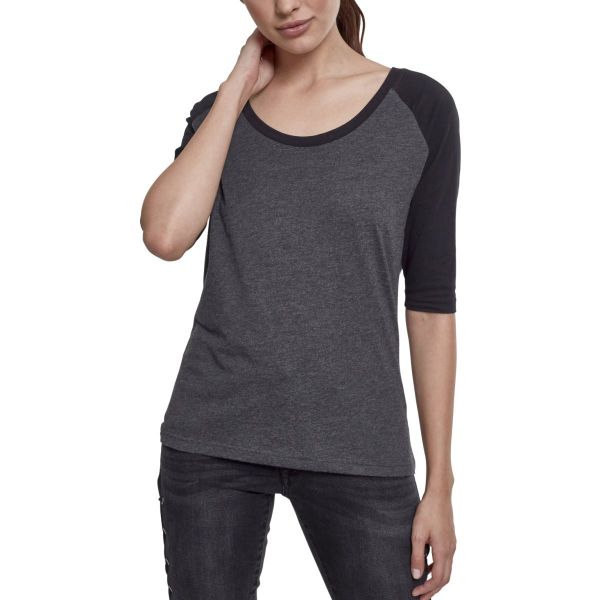 Urban Classics Ladies - 3/4 RAGLAN Longsleeve Top Shirt