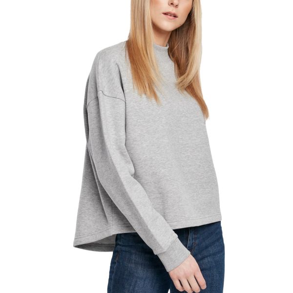 Urban Classics Ladies - Oversized High Neck Crewneck