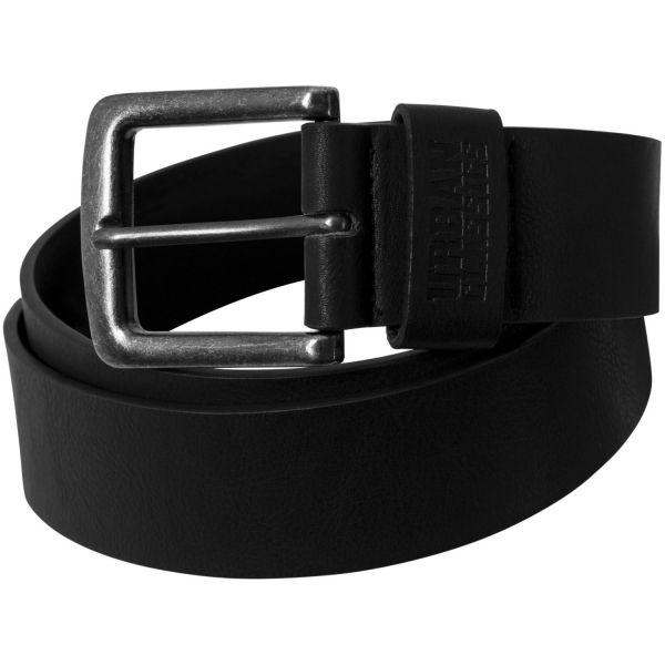 Urban Classics - Imitation de cuir Ceinture noir