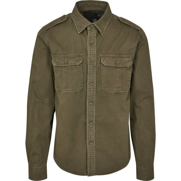 Brandit - VINTAGE Denim Shirt camel beige