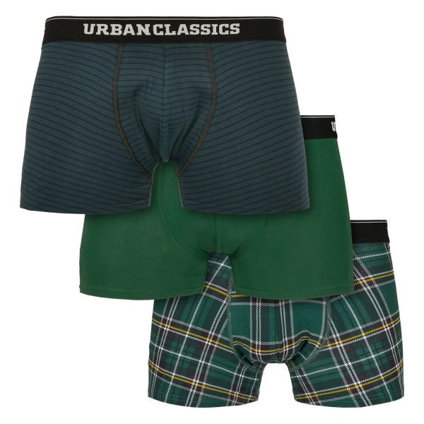 Urban Classics - PLAID Boxer Shorts 3er Pack