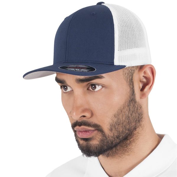 Flexfit Mesh Trucker Stretchable 2-Tone Sports Cap