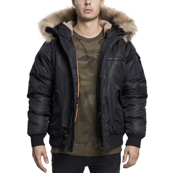 Urban Classics - Hooded Fell Heavy Bomber Pilot Winterjacke