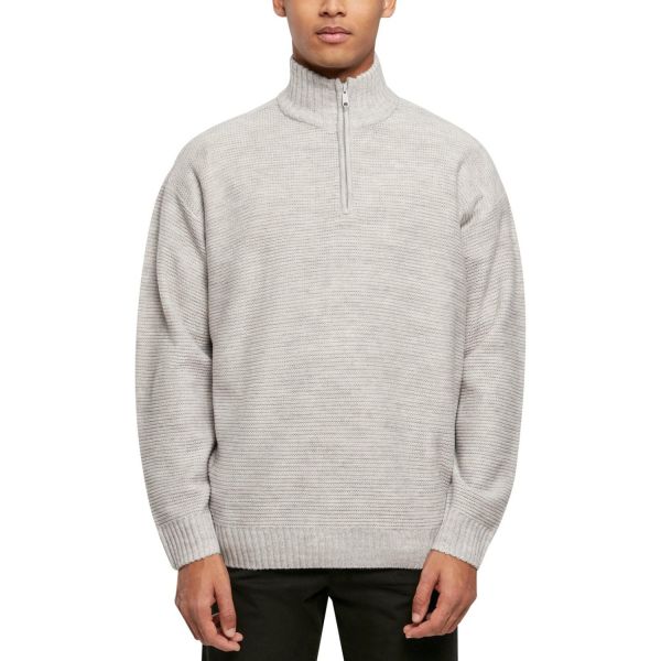 Urban Classics - Knit Troyer Sweater gris