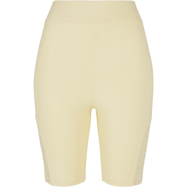 Urban Classics Ladies - CYCLE Laces Shorts softyellow