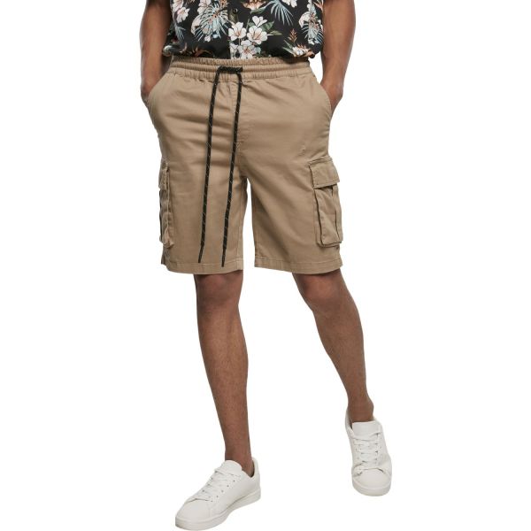 Urban Classics - Drawstring Cargo Stretch Shorts noir