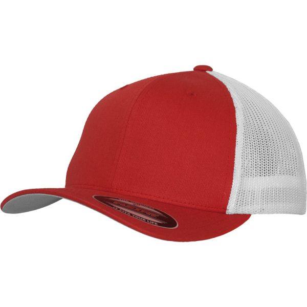 Flexfit Mesh Trucker Extensible Casquette - blanc / nor