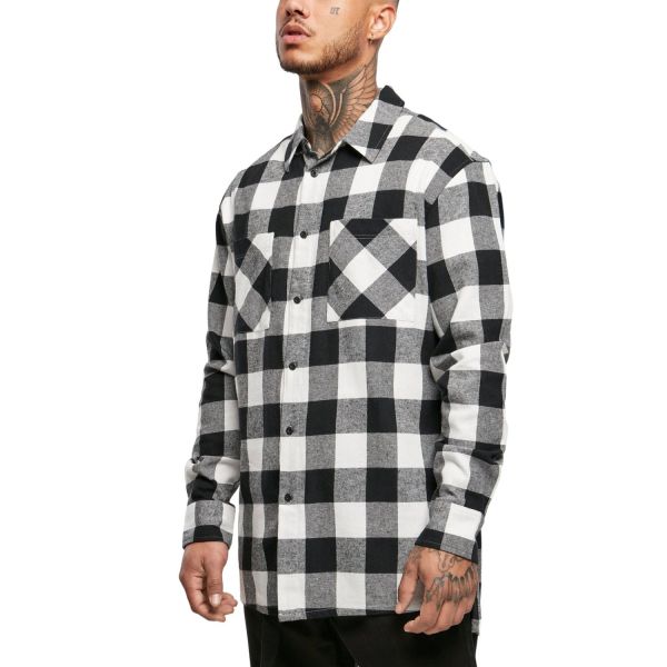 Urban Classics - Long Oversized Checked Flanell Hemd