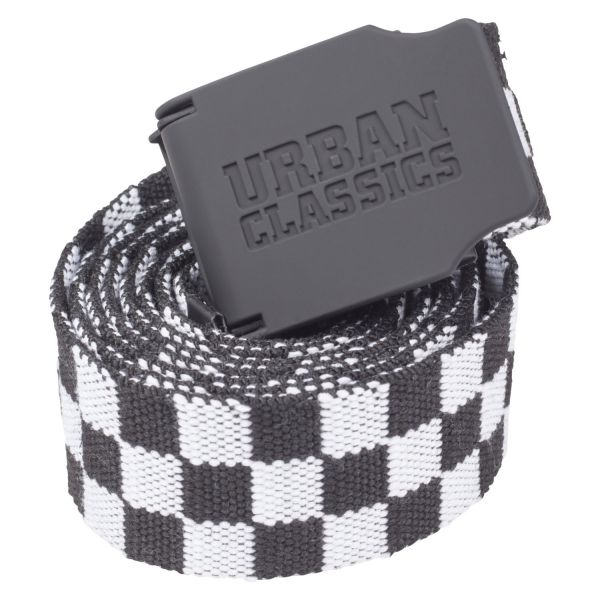 Urban Classics - Checkerboard Canvas 150cm Gürtel