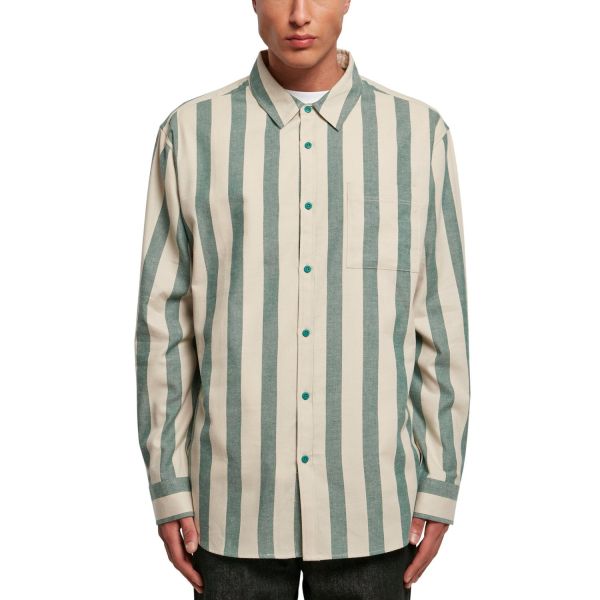 Urban Classics - Striped Shirt Hemd softseagrass