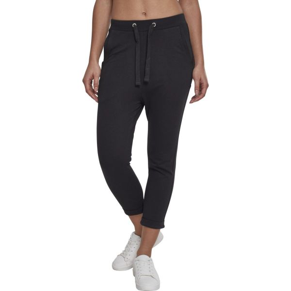 Urban Classics Ladies - Open Edge Terry Turn Up Sweat Pants