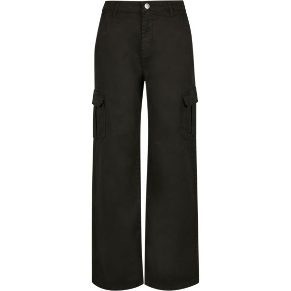 Urban Classics Ladies - High Waist Straight Cargo Pantalon