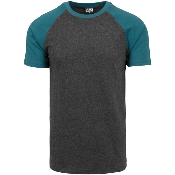 Urban Classics - RAGLAN Contrast T-Shirt gris / navy