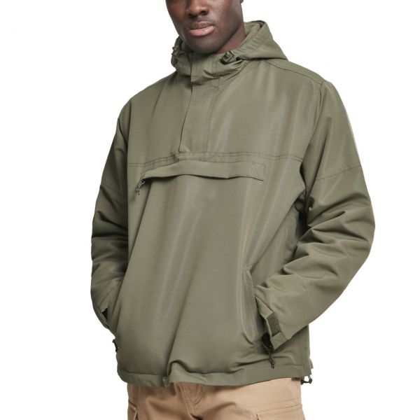 Brandit WINDBREAKER Pull-Over Army Windjacke, gefüttert