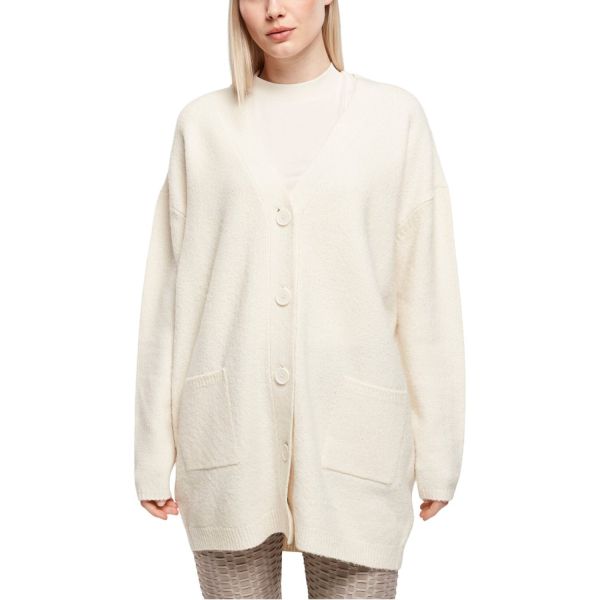Urban Classics Ladies - Chunky Fluffy Cardigan softlilac