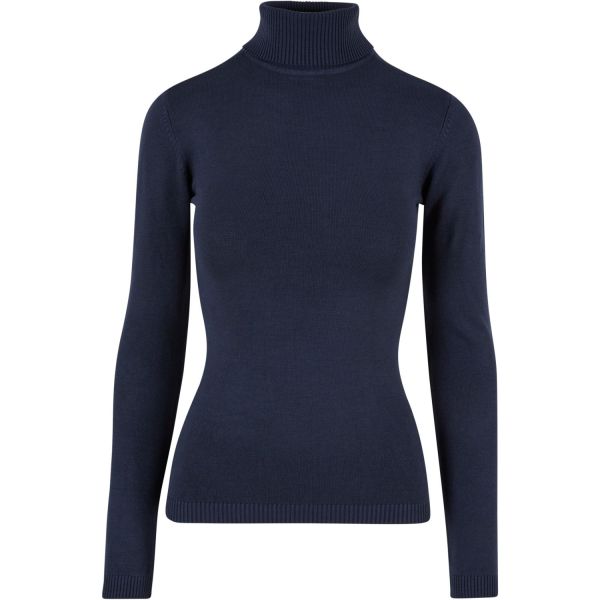 Urban Classics Ladies - Rollkragen Knitted Sweater