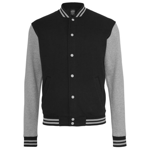 Urban Classics - 2-TONE College Jacket black / white