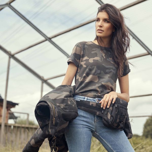 Brandit Ladies - BASIC T-Shirt swedish camo