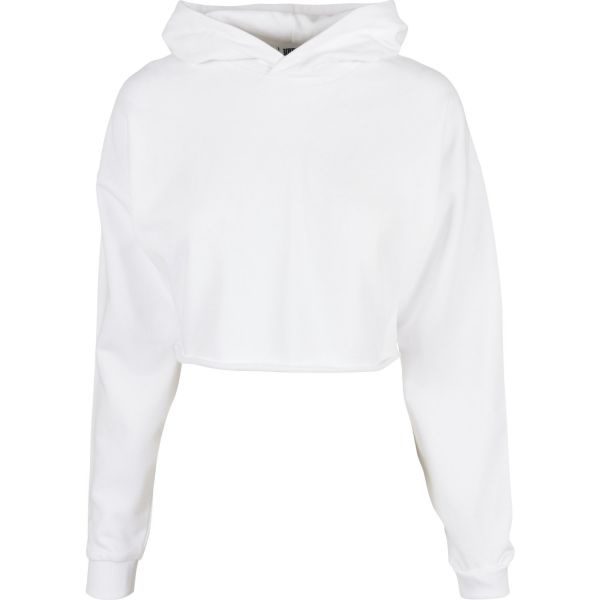 Urban Classics Ladies - Oversized Cropped Hoody khaki