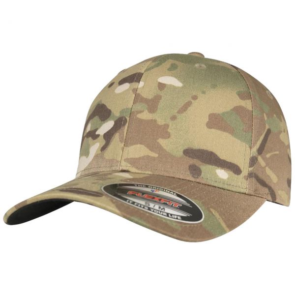 Flexfit Stretchable Multicam Tarnmuster Cap camo