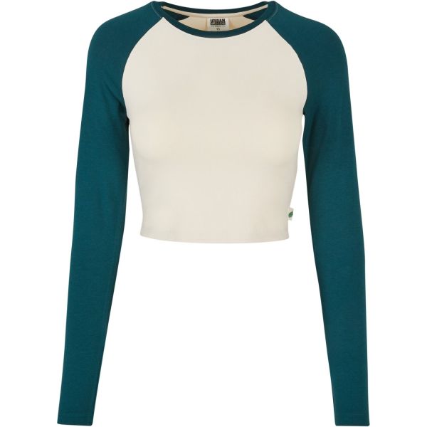 Urban Classics Ladies - Organic Retro Baseball Longsleeve