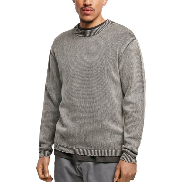 Urban Classics - Washed Knit Sweatshirt dusty blue