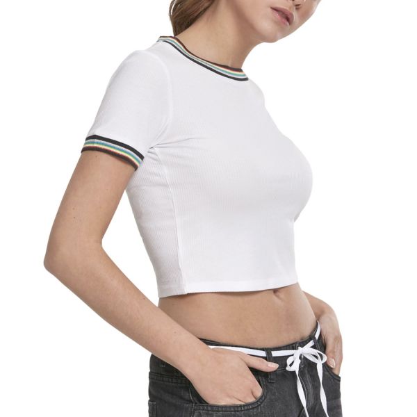Urban Classics Ladies - RIB Short Top Shirt
