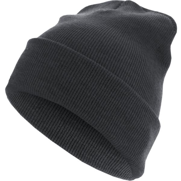 Urban Classics Winter Beanie - BASIC FLAP LONG chocolate