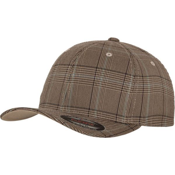 Flexfit GLENN CHECK Stretchable Cap - brown / khaki