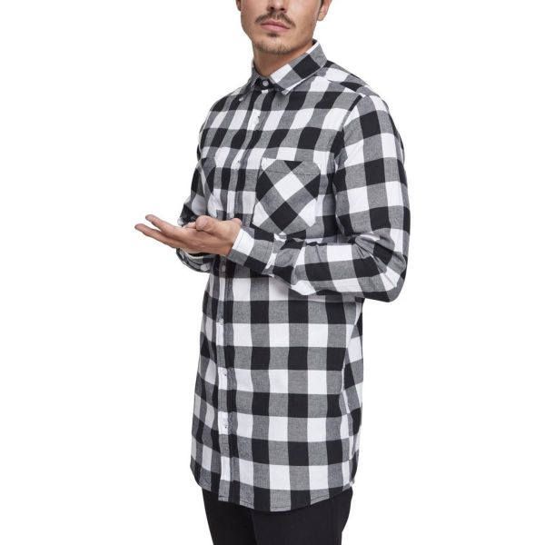 Urban Classics - FLANELL Holzfäller Hemd kariert, extra lang