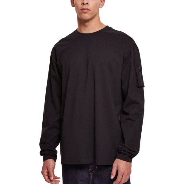 Urban Classics - Sleeve Pocket Longsleeve blanc