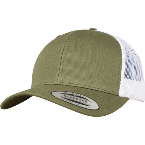 Flexfit RETRO Trucker Snapback Cap - heather gris / blanc