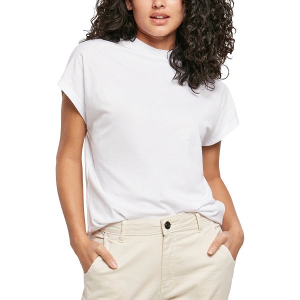 Urban Classics Ladies - Oversized Cut-Sleeve Top white