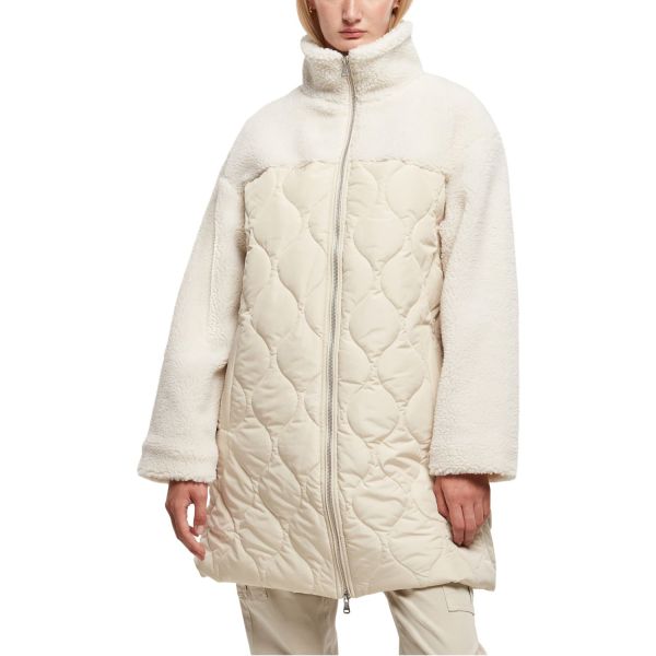 Urban Classics Ladies - Oversized Sherpa Quilted Mantel