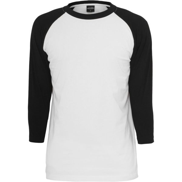 Urban Classics - RAGLAN 3/4 Sleeve gris / noir