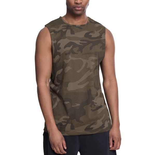 Urban Classics - Tank Top olive camo