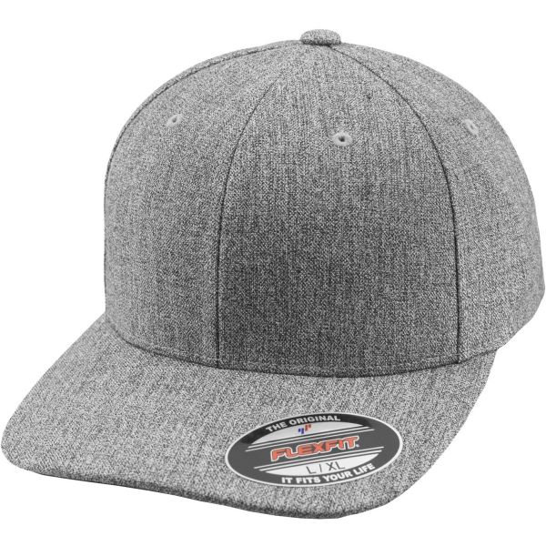 Flexfit PLAIN SPAN Stretchable Curved Cap - heather grau