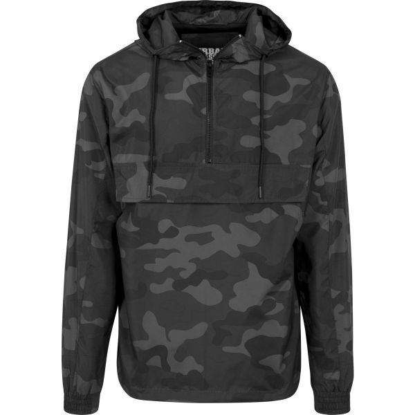 Urban Classics - PULL OVER Windbreaker dark camo