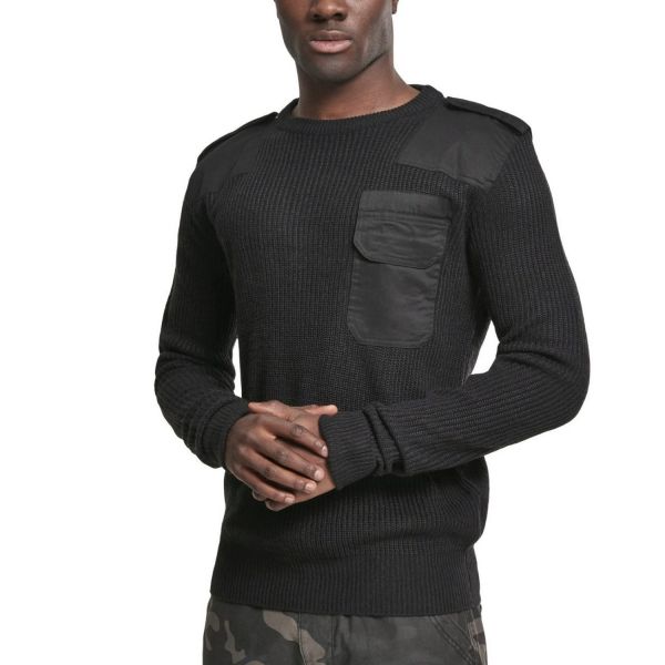 Brandit MILITARY Army Crewneck Pullover Sweater black