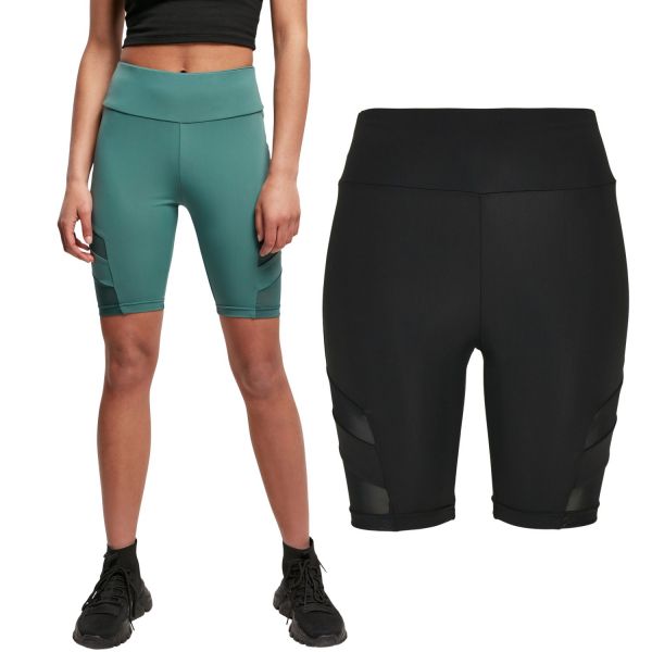 Urban Classics Ladies - CYCLE Tech Mesh High Waist Shorts