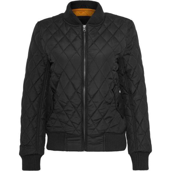 Urban Classics Ladies - DIAMOND QUILT NYLON Jacket olive