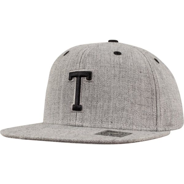 Urban Classics Buchstabe A-Z LETTER Snapback Cap - grau