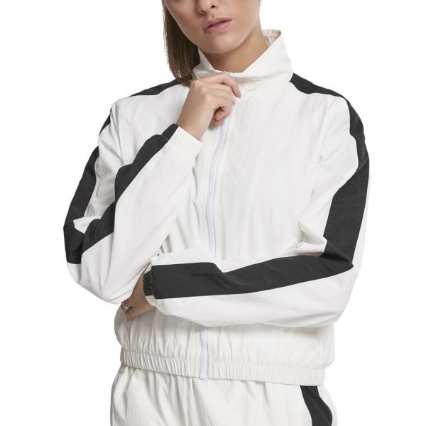 Urban Classics Ladies - CRINKLE Short Track Jacket noir