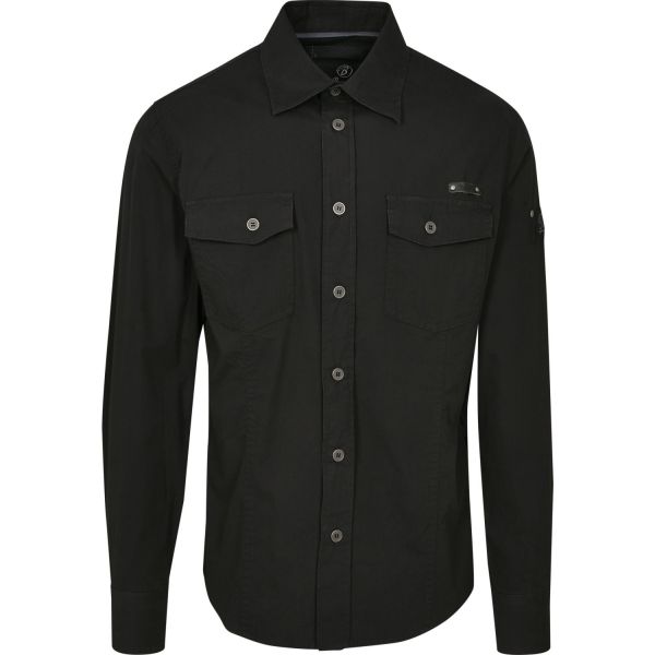 Brandit - WORKER Slim-Fit Shirt dark camo